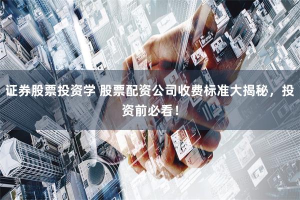 证券股票投资学 股票配资公司收费标准大揭秘，投资前必看！